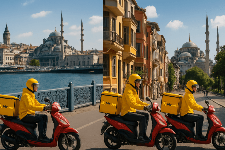istanbul'un her yerine kurye
